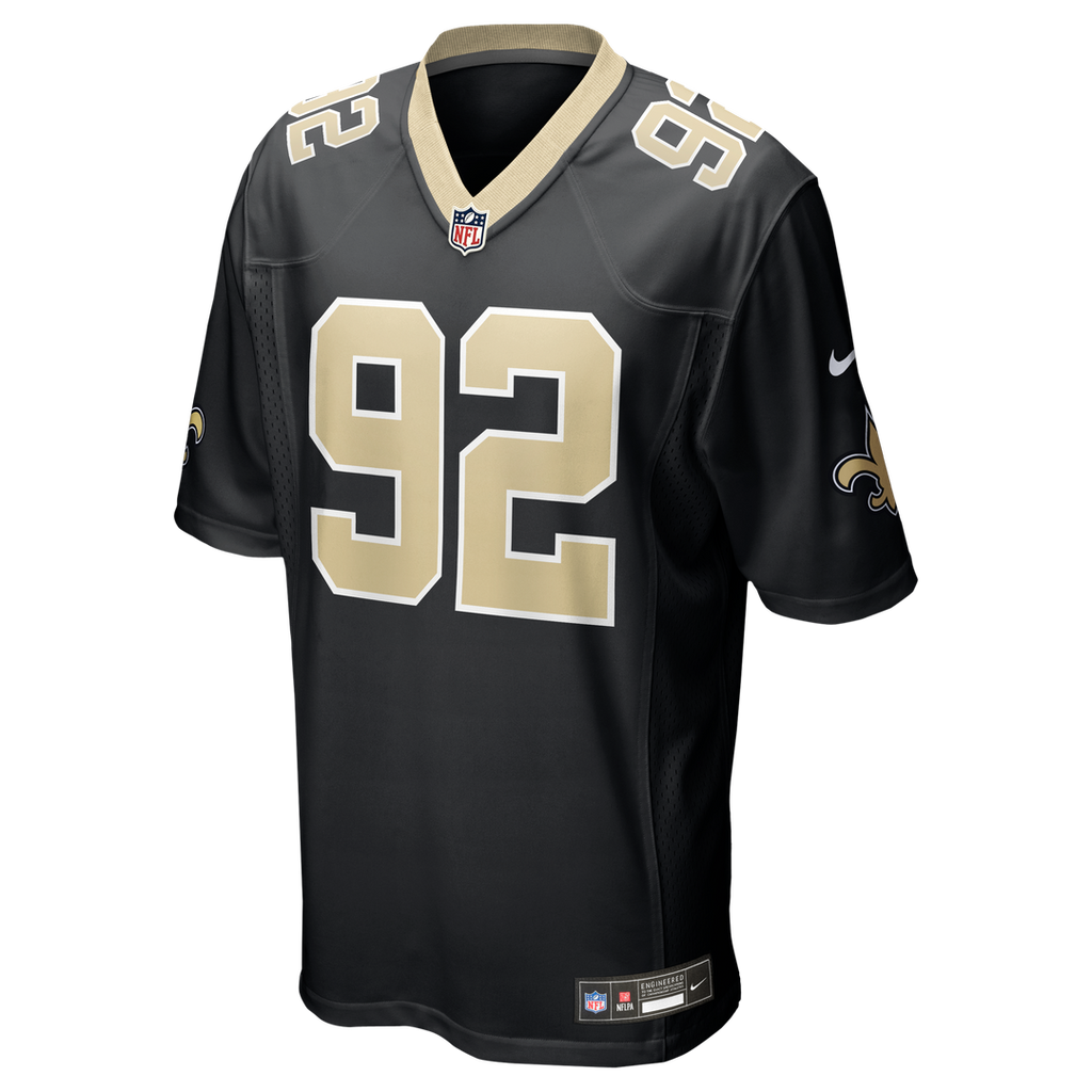 New Orleans Saints Davon Godchaux Nike Team Game Jersey - Black
