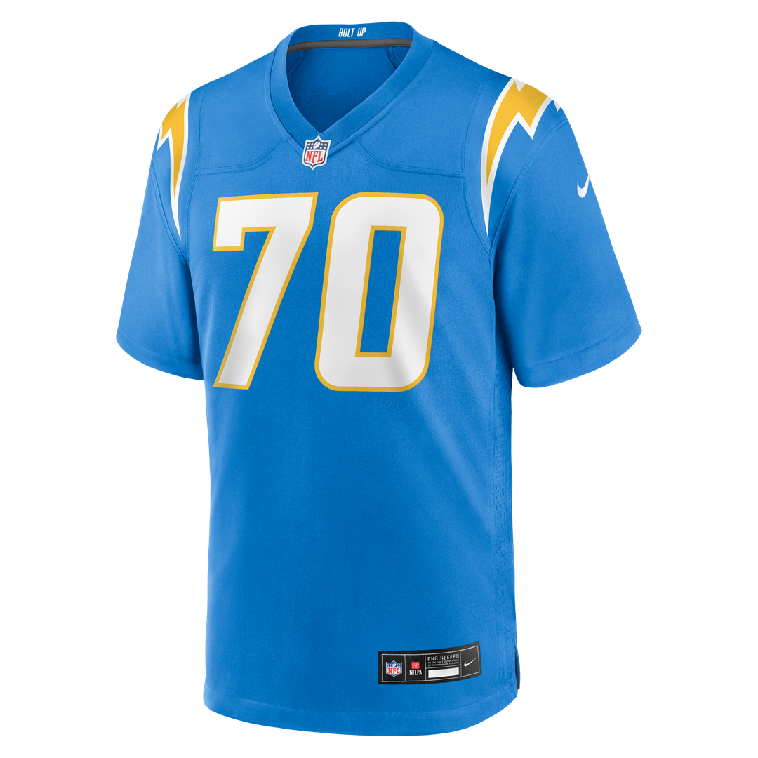Los Angeles Chargers Rashawn Slater Nike Game Jersey - Powder Blue