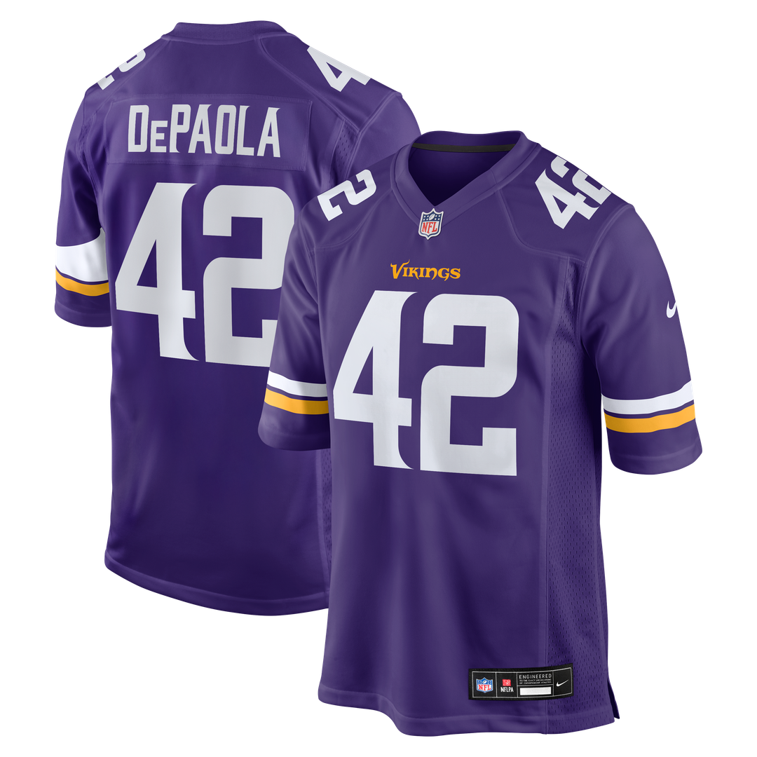 Minnesota Vikings Andrew DePaola Nike Game Jersey - Purple