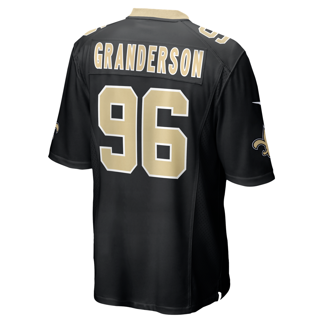 New Orleans Saints Carl Granderson Nike Game Jersey - Black