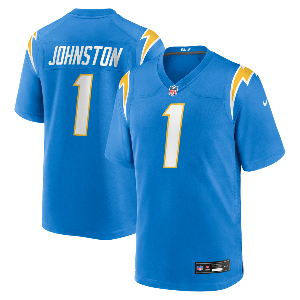 Los Angeles Chargers Quentin Johnston Nike Alternate Super Chargers Game Player Jersey - Navy