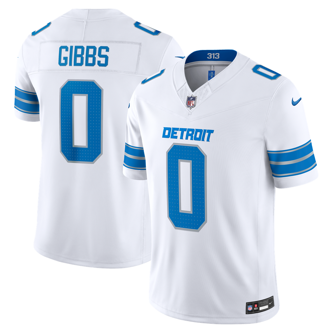 Detroit Lions Jahmyr Gibbs Nike Team Vapor F.U.S.E. Stitched Limited Jersey - Blue