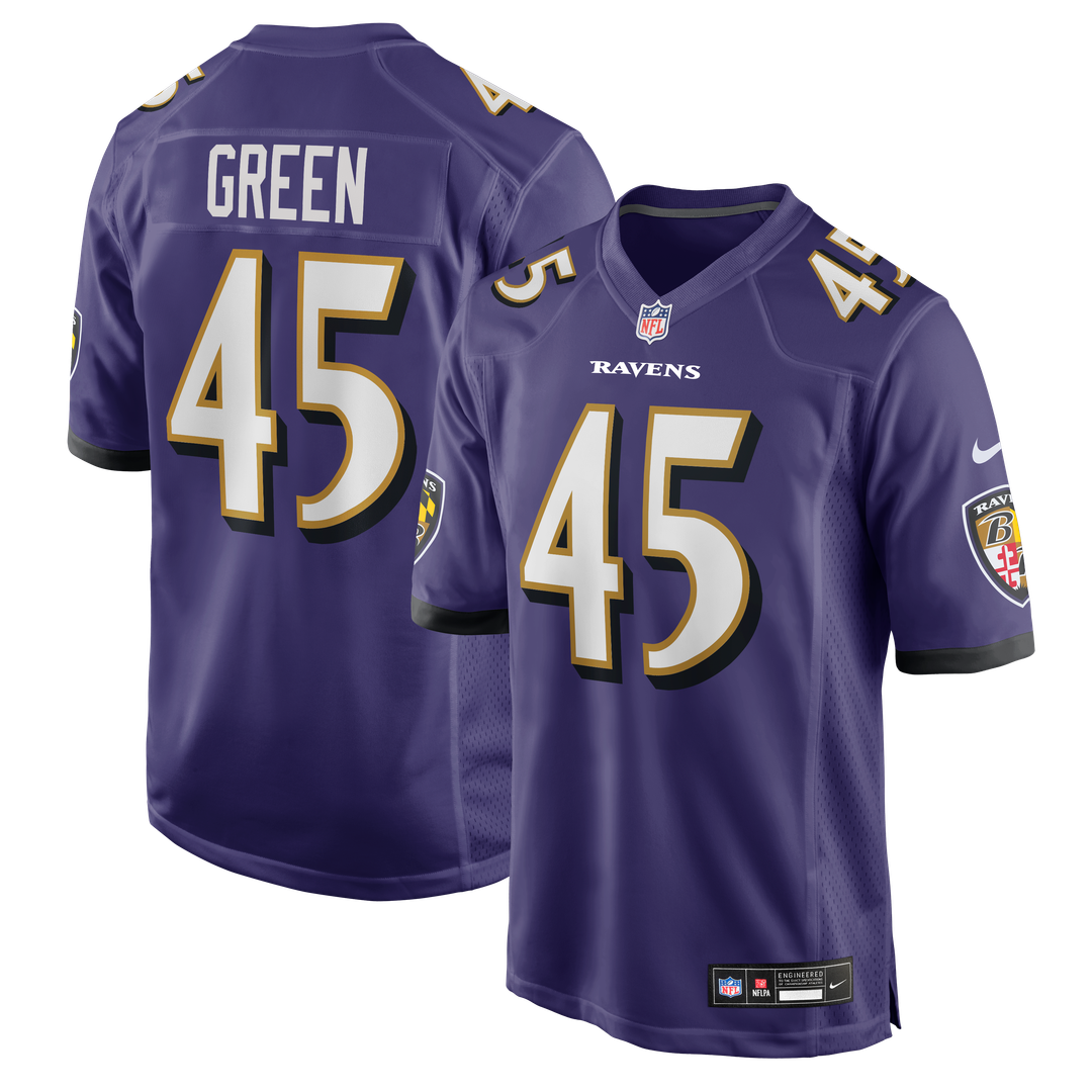 Baltimore Ravens Mike Green Nike Team Game Jersey - Purple