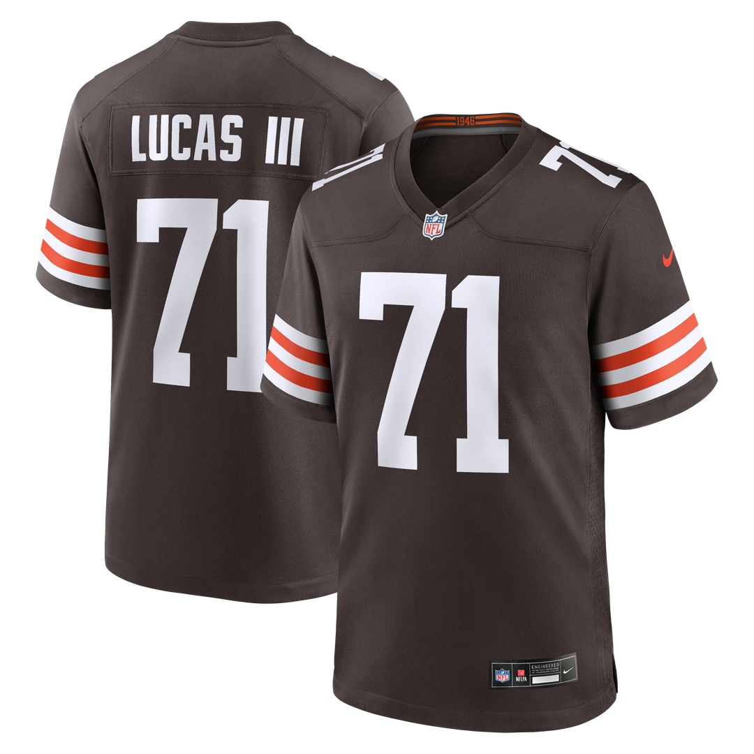 Cleveland Browns Cornelius Lucas Nike Team Game Jersey - Brown
