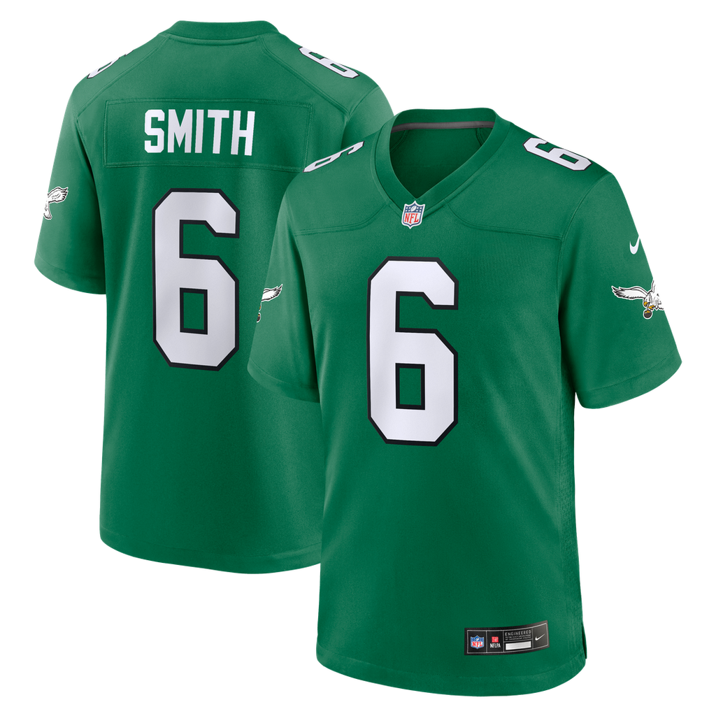 Philadelphia Eagles DeVonta Smith Nike Alternate Game Player Jersey - Kelly Green