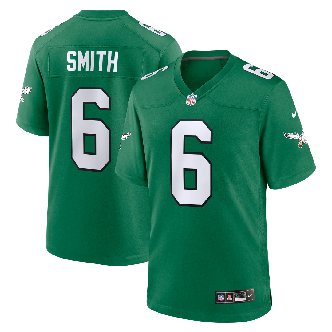 Philadelphia Eagles DeVonta Smith Nike Alternate Game Player Jersey - Kelly Green