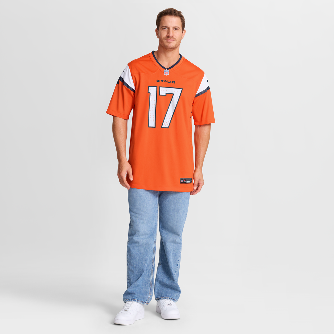 Denver Broncos Jaylen Waddle Nike Game Jersey - Orange