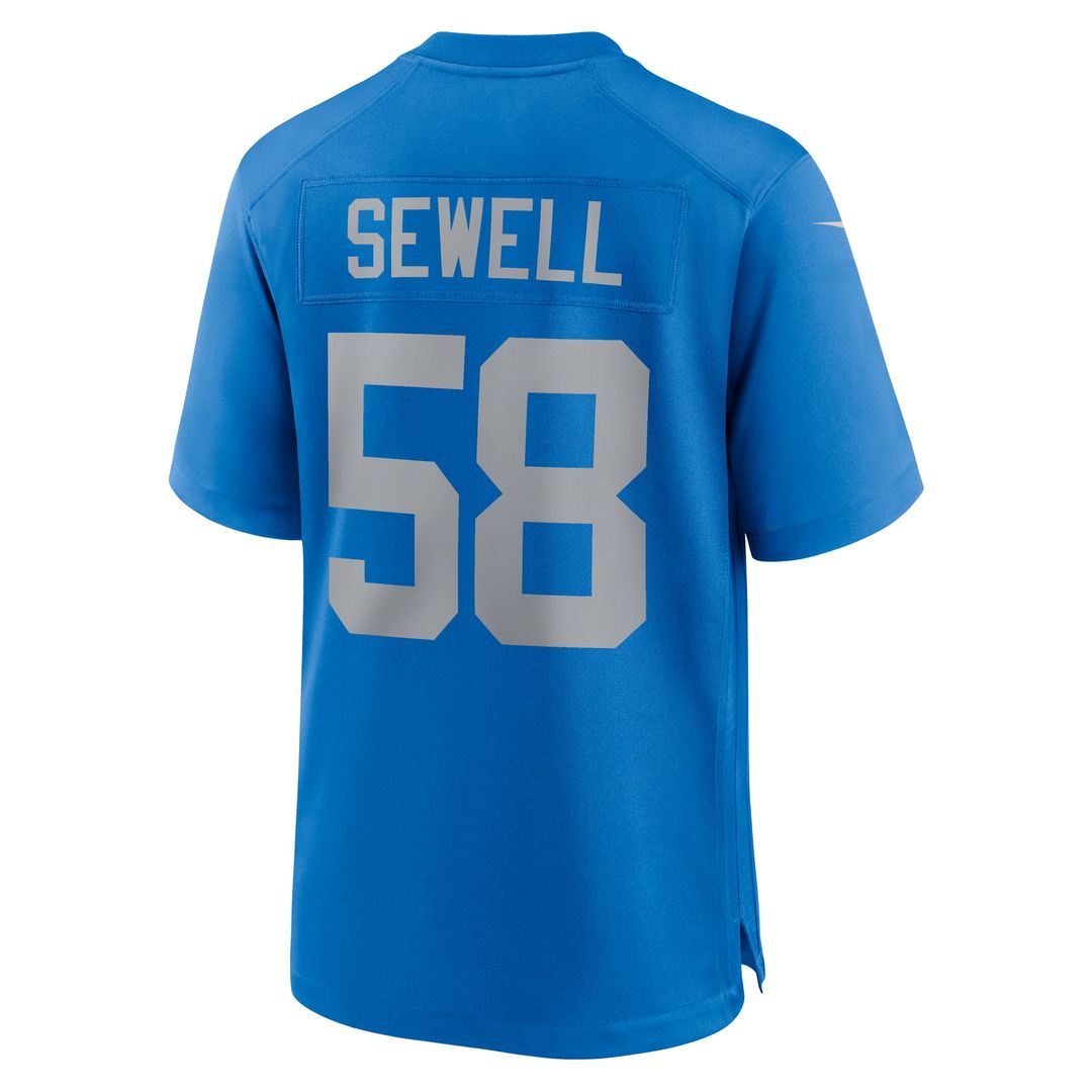 Detroit Lions Penei Sewell Nike Alternate Game Jersey - Blue