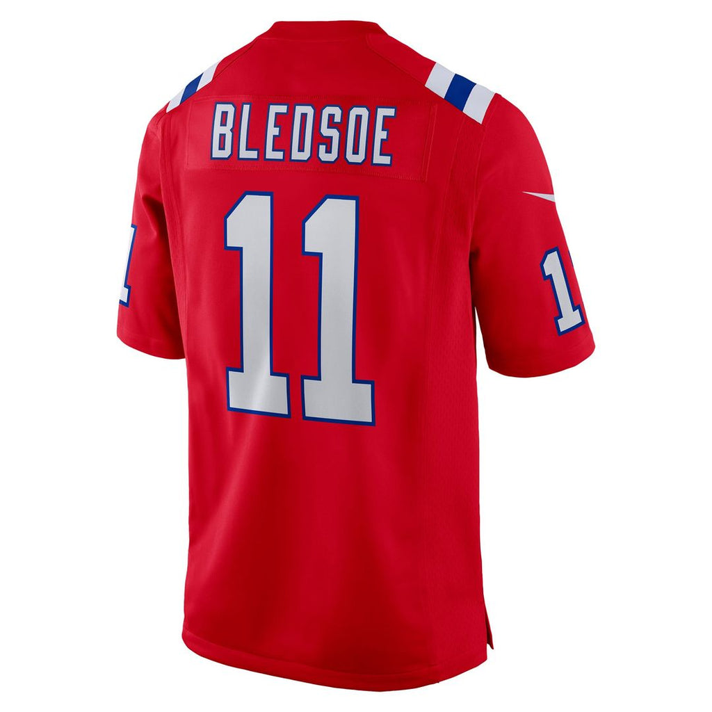 New England Patriots Drew Bledsoe Nike Game Retired Player Jersey - Navy