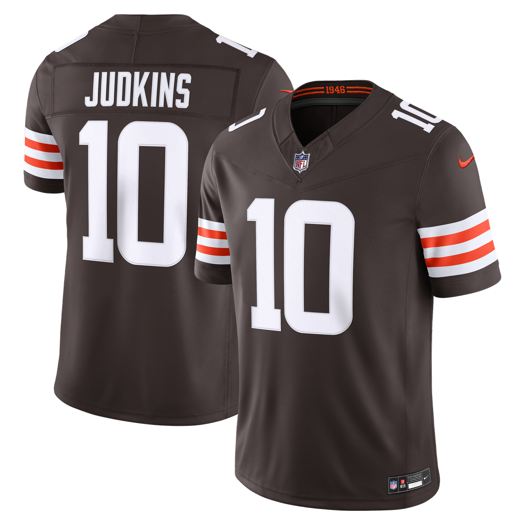 Cleveland Browns Quinshon Judkins Nike Team Vapor F.U.S.E. Stitched Limited Jersey - Brown