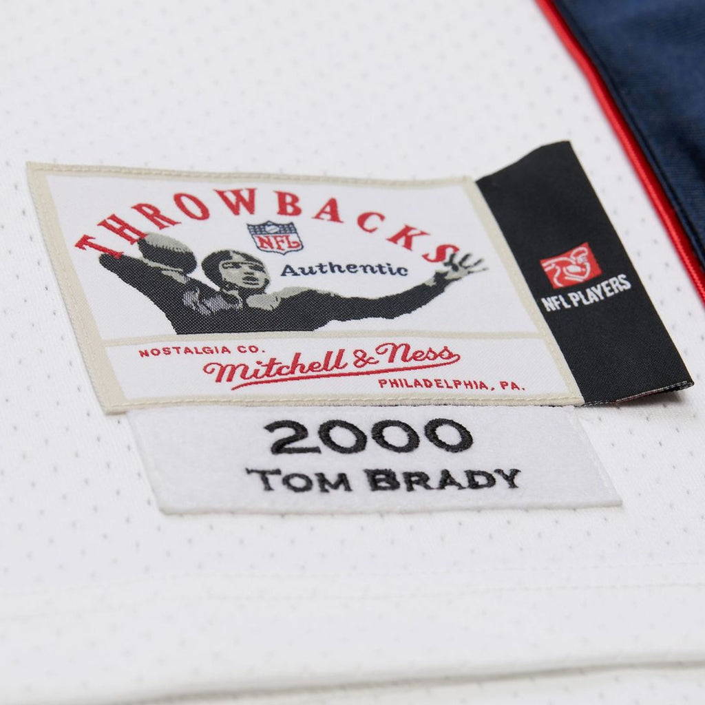 New England Patriots Tom Brady Mitchell & Ness 2000 Big & Tall Legacy Replica Jersey - White