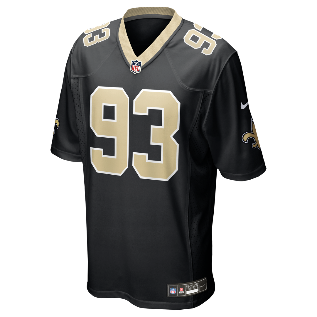 New Orleans Saints Nathan Shepherd Nike Game Jersey - Black
