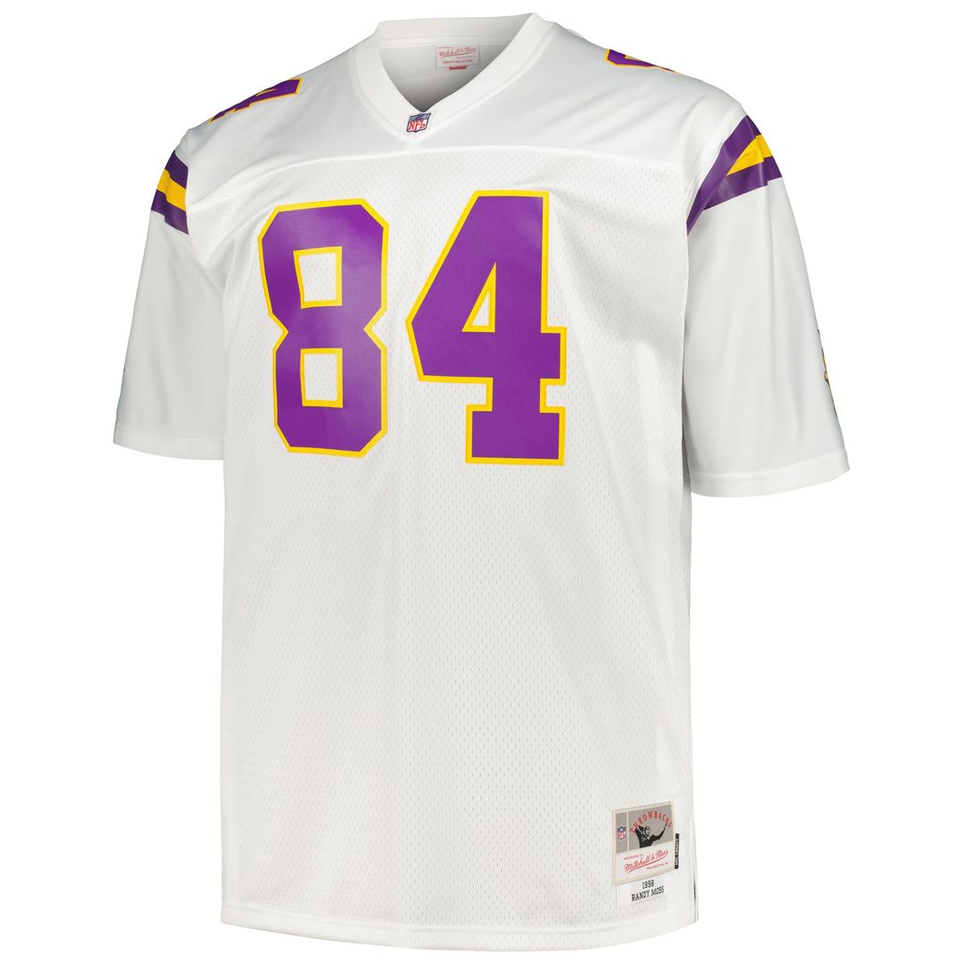 Minnesota Vikings Randy Moss Mitchell & Ness Big & Tall 1998 Retired Player Replica Jersey - Purple
