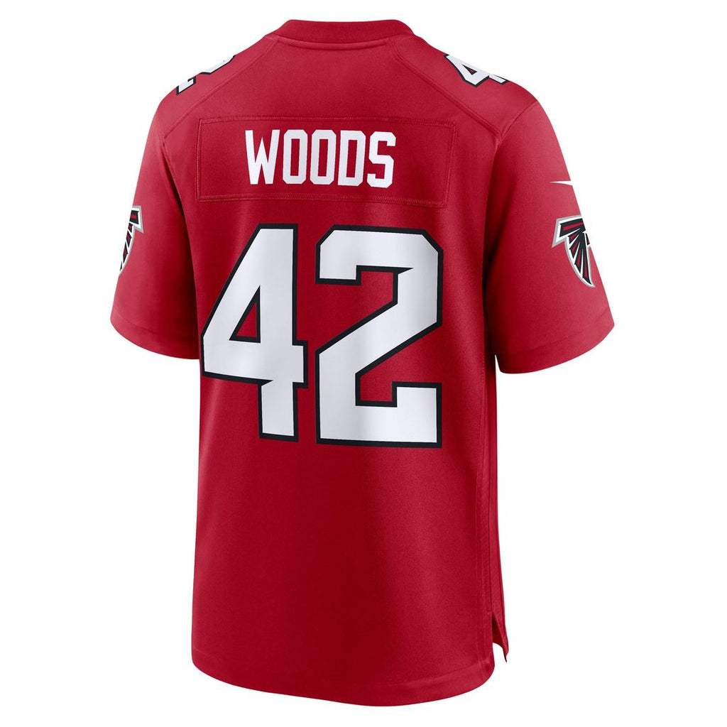 Atlanta Falcons Josh Woods Nike Team Game Jersey - Red