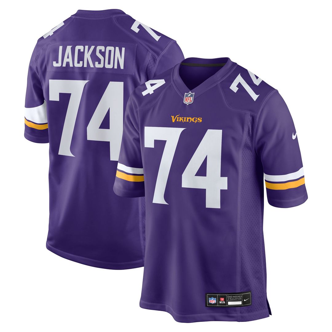 Minnesota Vikings Donovan Jackson Nike Game Player Jersey - Purple
