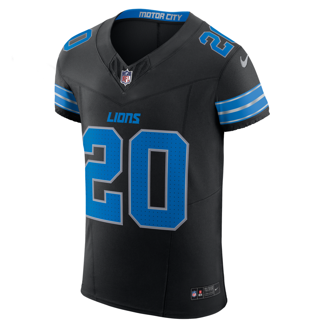 Detroit Lions Barry Sanders Nike Alternate Vapor F.U.S.E. Elite Jersey - Black