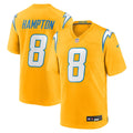 Los Angeles Chargers Omarion Hampton Nike Alternate Charger Power Game Player Jersey - Gold