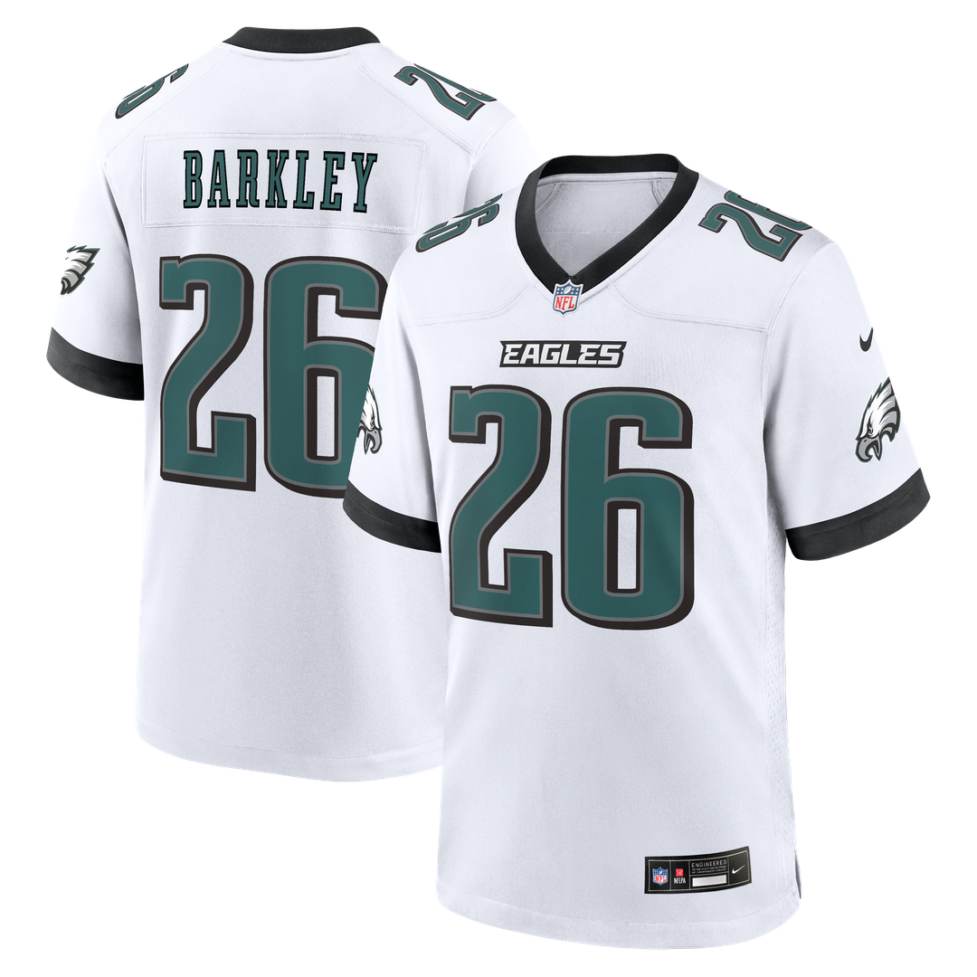 Philadelphia Eagles Saquon Barkley Nike Game Jersey - White
