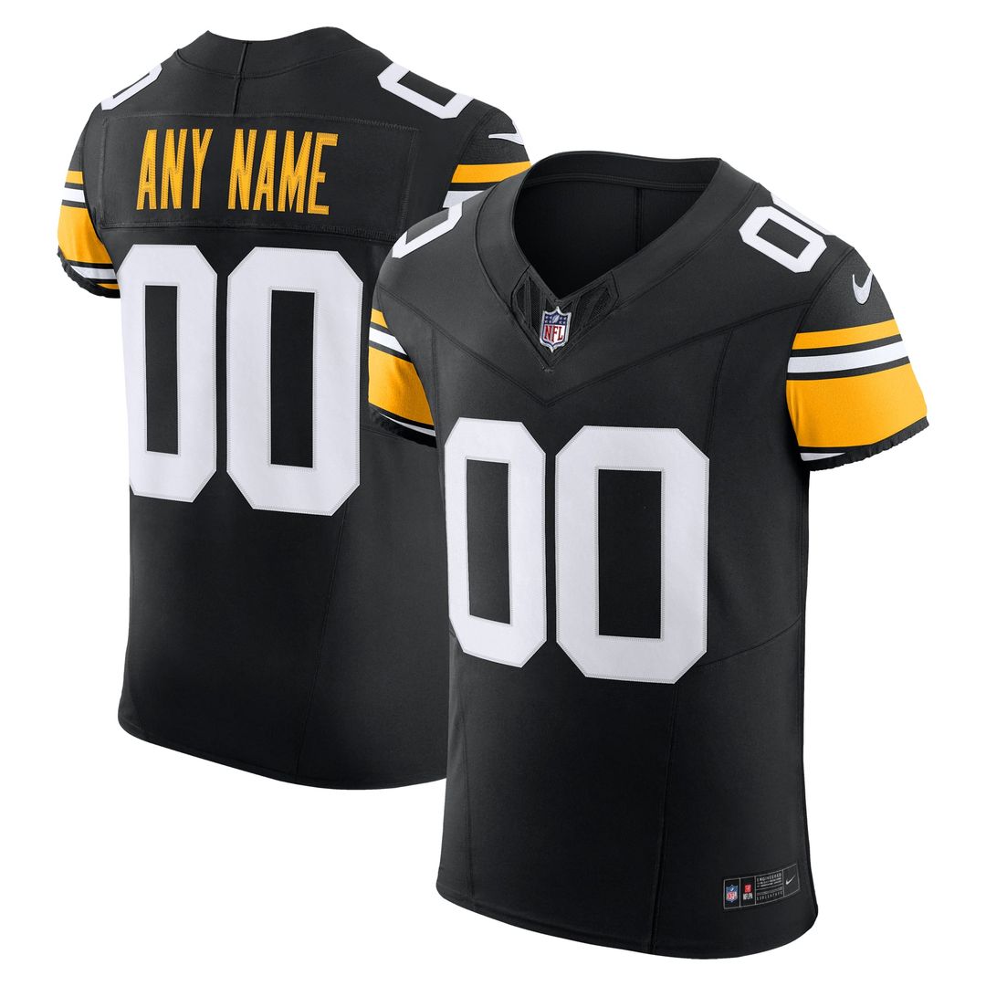Pittsburgh Steelers Nike Vapor F.U.S.E. Elite Custom Jersey - Black