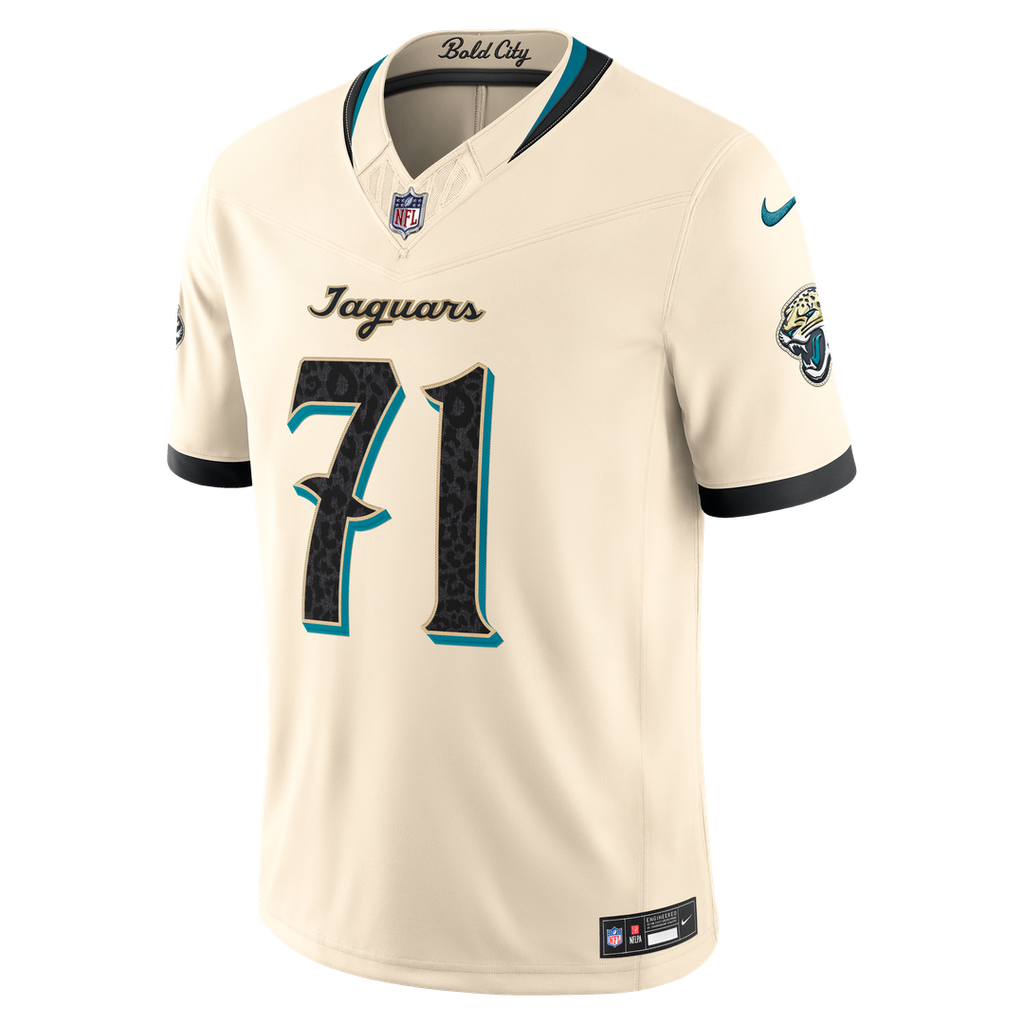 Jacksonville Jaguars Tony Boselli Nike 2026 Rivalries Collection Stitched Limited Jersey - Natural