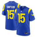 Los Angeles Rams Ty Simpson Nike Team Game Jersey - Royal