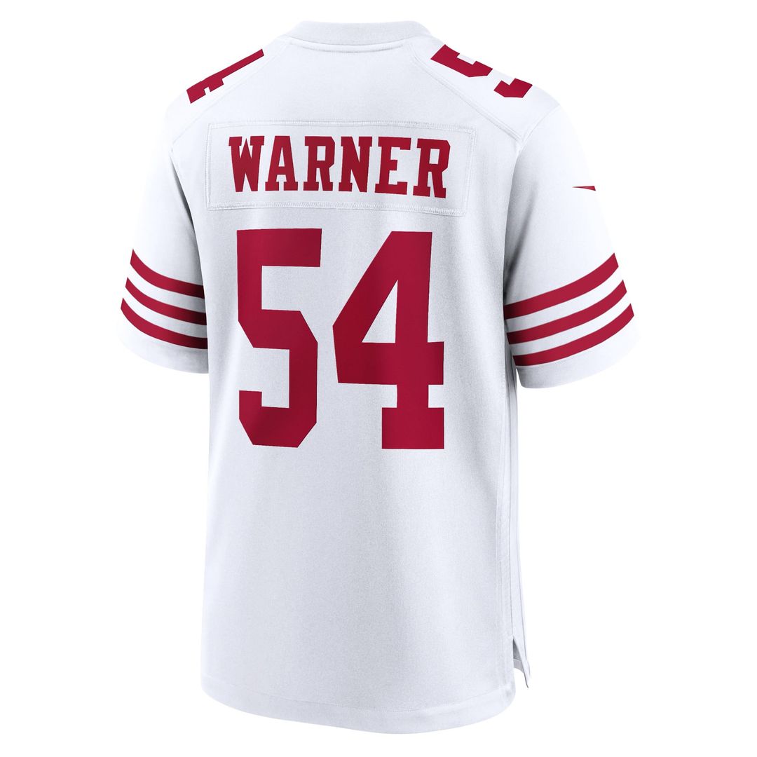 San Francisco 49ers Fred Warner Nike Player Game Jersey - White