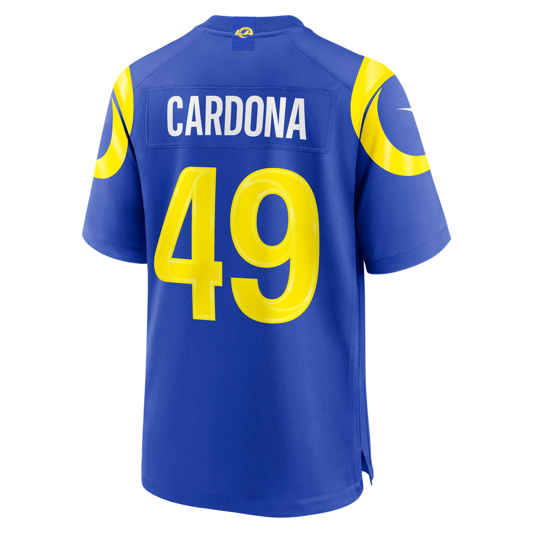 Los Angeles Rams Joe Cardona Nike Team Game Jersey - Royal