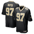 New Orleans Saints Khristian Boyd Nike Game Jersey - Black