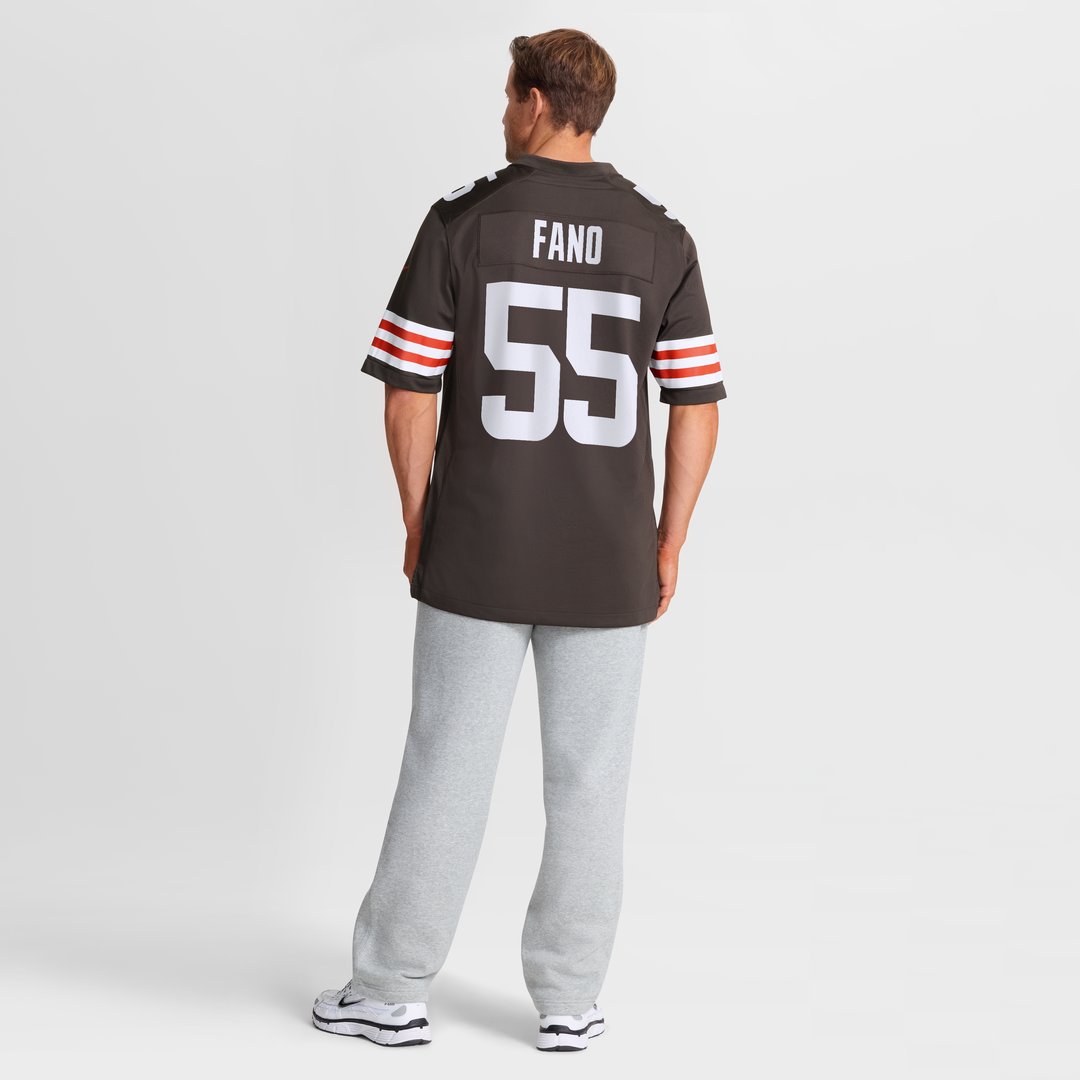 Cleveland Browns Spencer Fano Nike Team Game Jersey - Brown