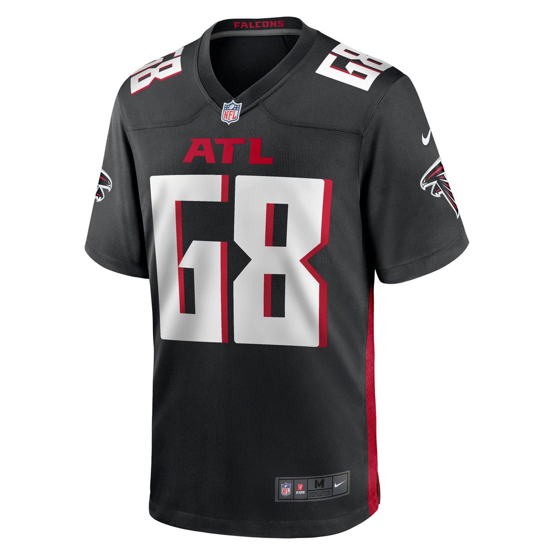 Atlanta Falcons Kyle Hinton Nike Team Game Jersey - Black