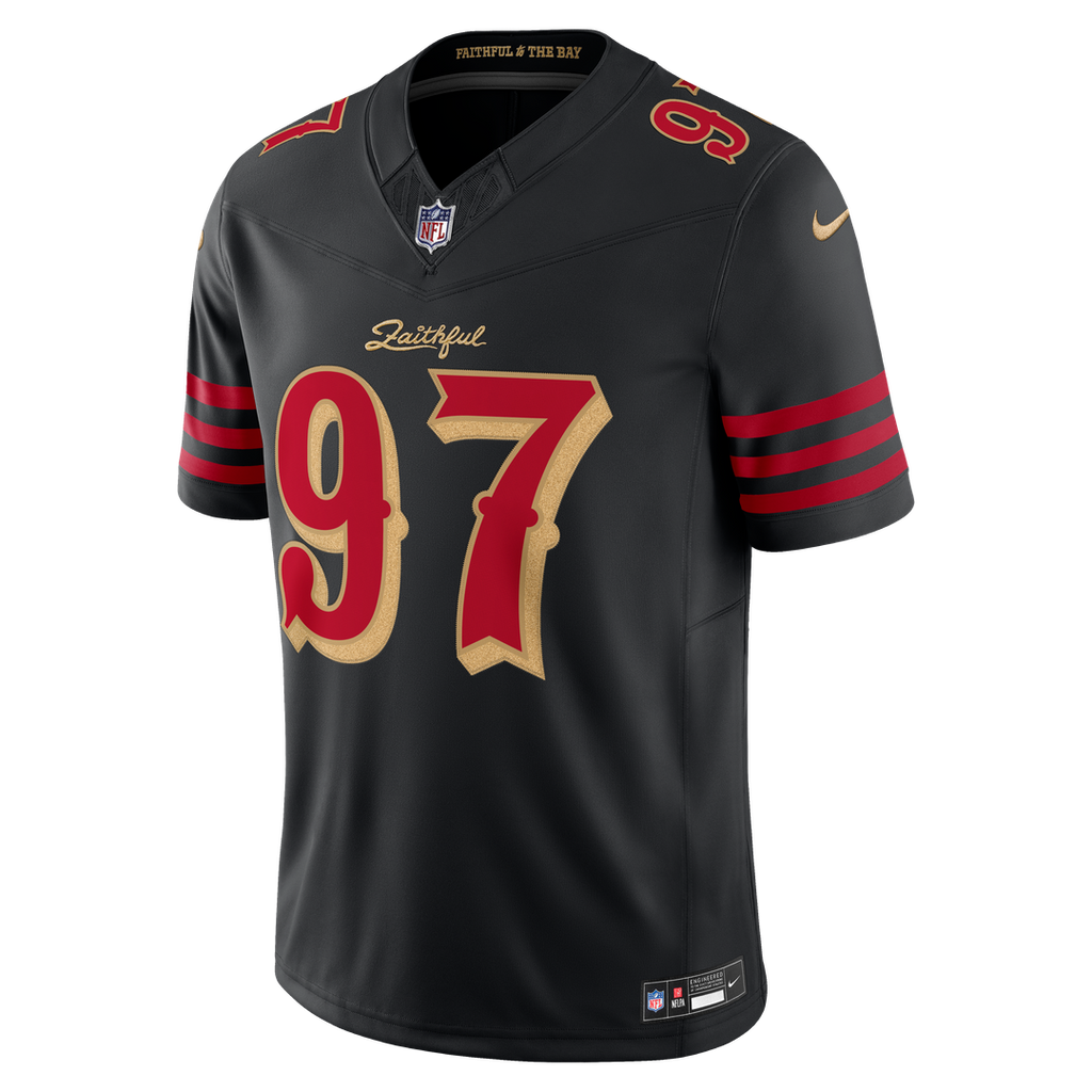 San Francisco 49ers Nick Bosa Nike Rivalries Collection Stitched Limited Jersey - Black