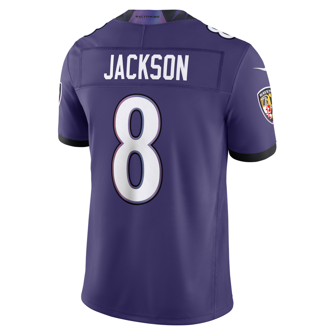 Baltimore Ravens Lamar Jackson Nike Team Vapor F.U.S.E. Stitched Limited Jersey - Purple