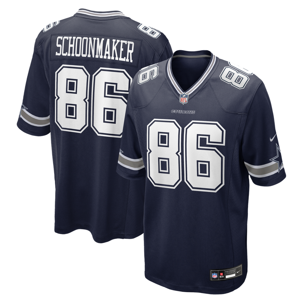 Dallas Cowboys Luke Schoonmaker Nike Team Game Jersey - Navy