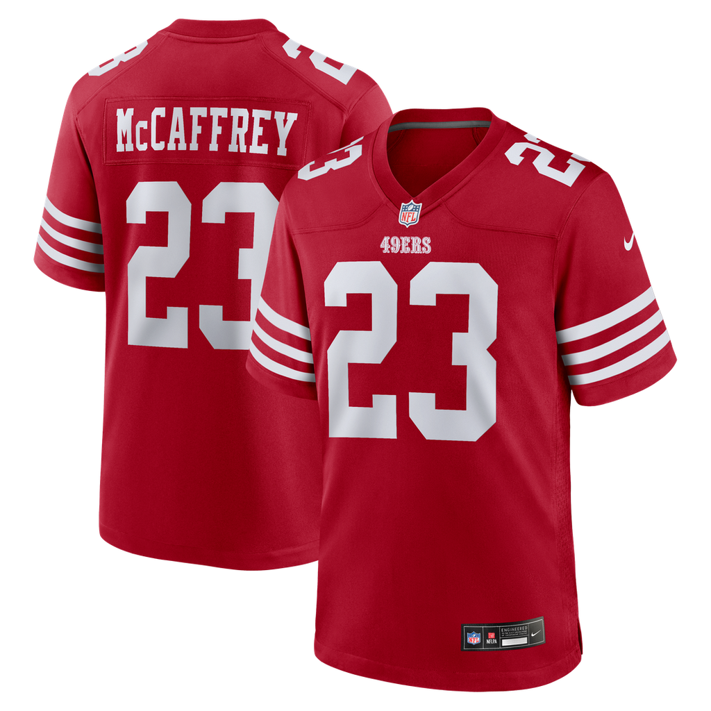 San Francisco 49ers Christian McCaffrey Nike Game Player Jersey - White