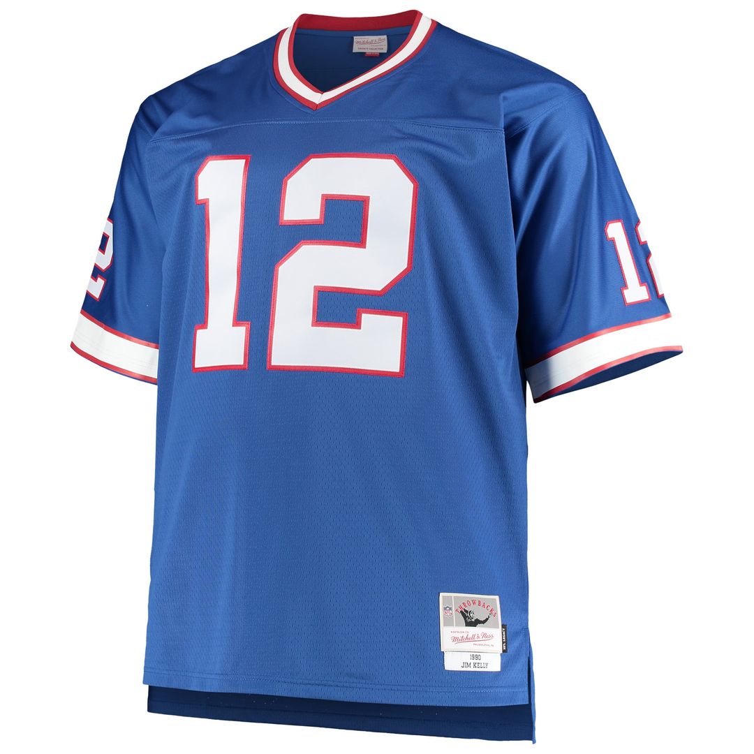 Buffalo Bills Jim Kelly Mitchell & Ness Big & Tall 1990 Retired Player Replica Jersey - Royal