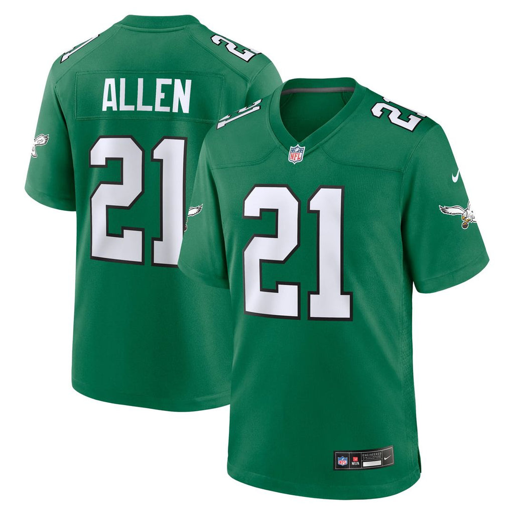 Philadelphia Eagles Eric Allen Nike Retired Player Alternate Game Jersey - Kelly Green
