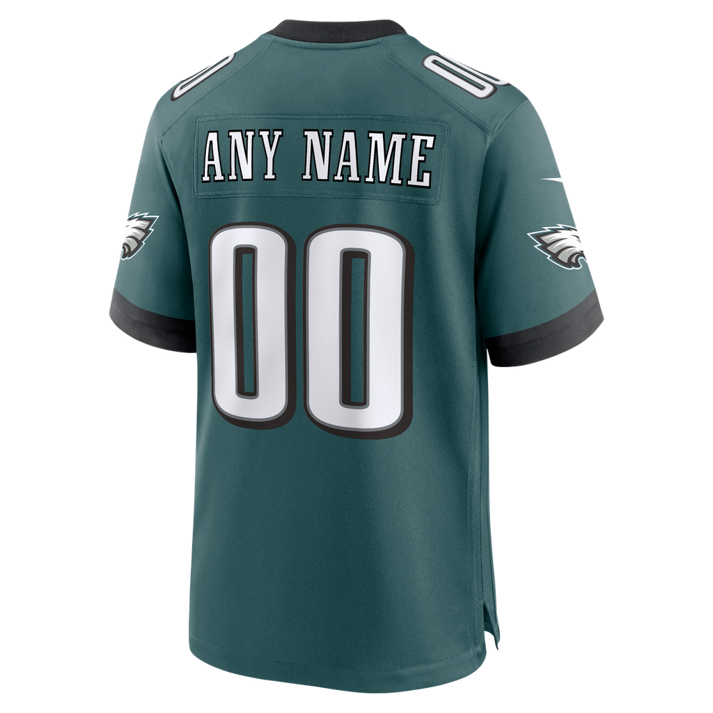 Philadelphia Eagles Nike Team Custom Game Jersey - Midnight Green