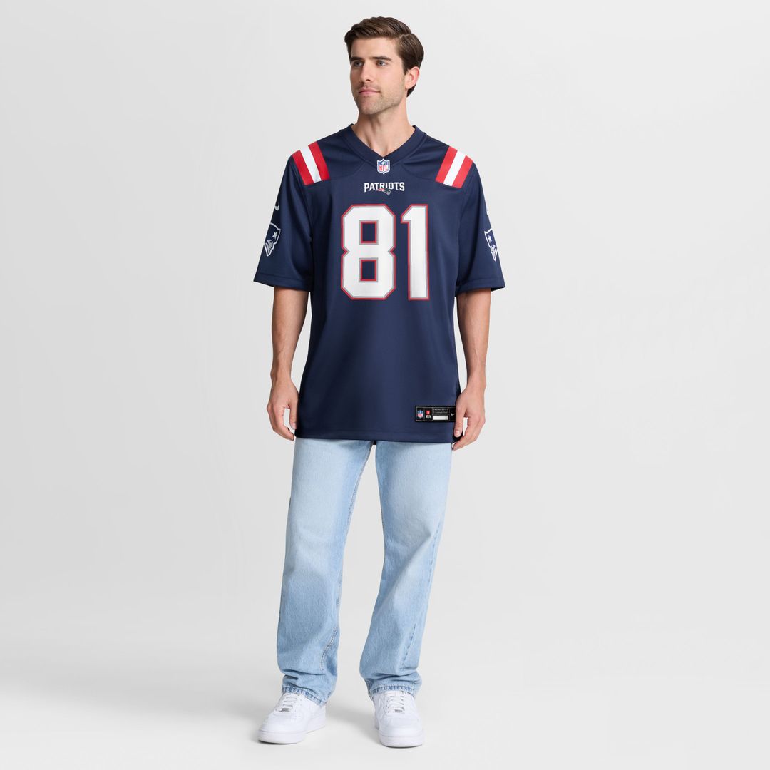 New England Patriots CJ Dippre Nike Team Game Jersey - Navy