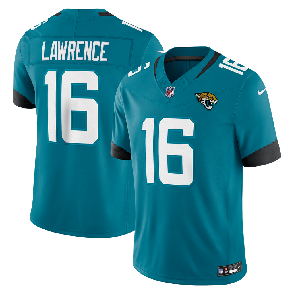 Jacksonville Jaguars Trevor Lawrence Nike Team Vapor F.U.S.E. Stitched Limited Jersey - Teal