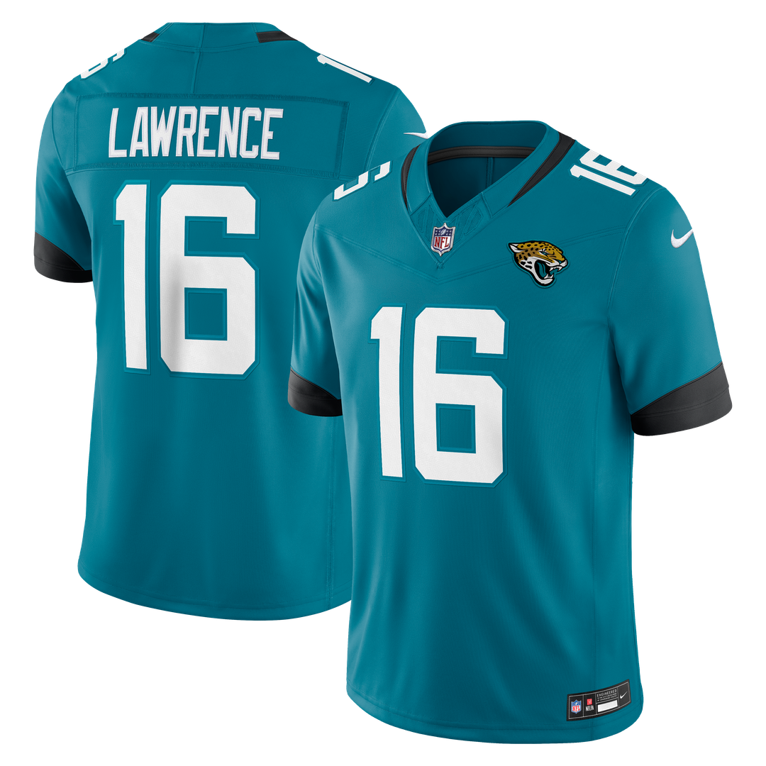 Jacksonville Jaguars Trevor Lawrence Nike Team Vapor F.U.S.E. Stitched Limited Jersey - Teal