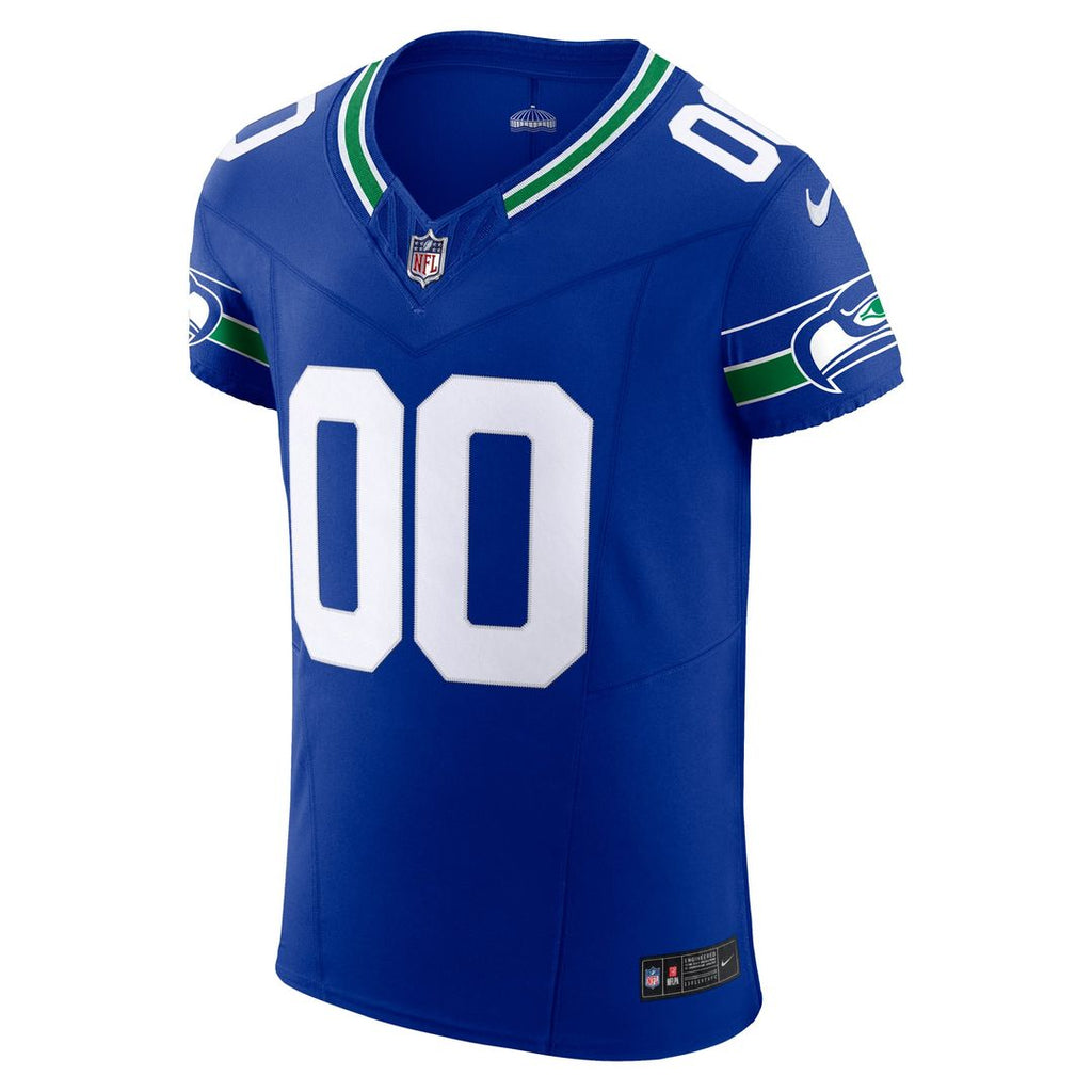 Seattle Seahawks Nike Alternate Vapor F.U.S.E. Elite Custom Jersey - Royal