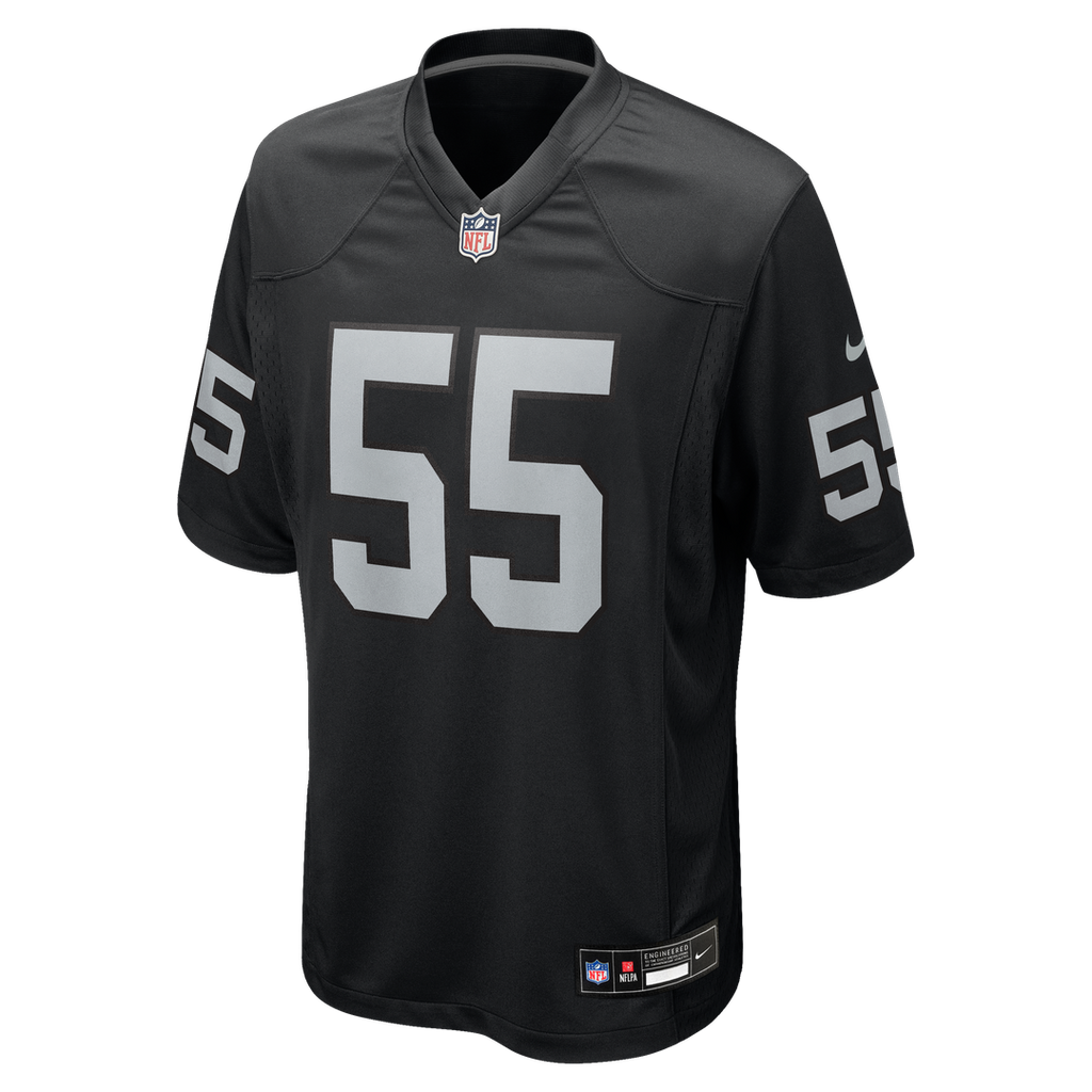 Las Vegas Raiders Cody Lindenberg Nike Team Game Jersey - Black