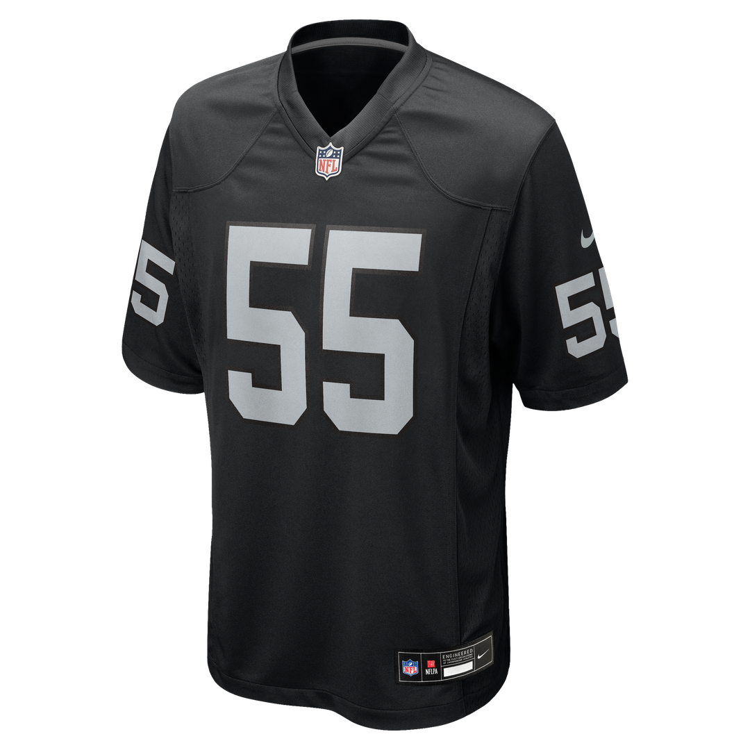 Las Vegas Raiders Cody Lindenberg Nike Team Game Jersey - Black