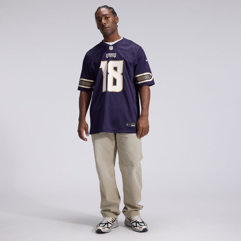 Minnesota Vikings Justin Jefferson Nike 2026 Rivalries Collection Game Jersey - Purple