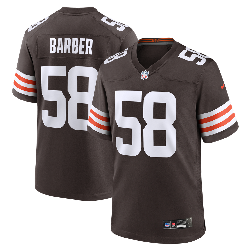 Cleveland Browns Austin Barber Nike Team Game Jersey - Brown