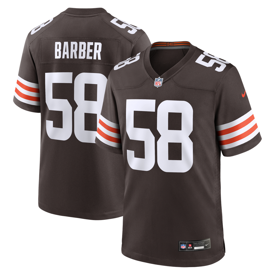 Cleveland Browns Austin Barber Nike Team Game Jersey - Brown