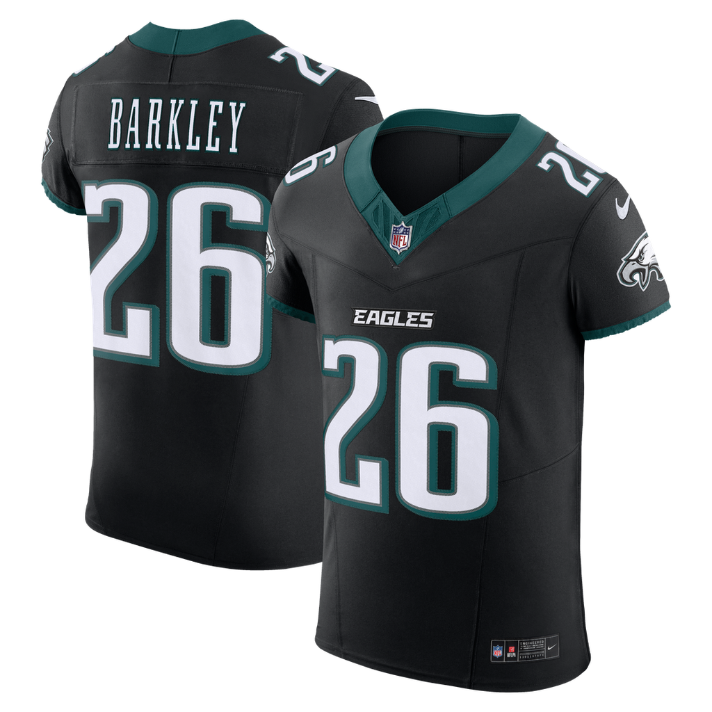 Philadelphia Eagles Saquon Barkley Nike Alternate Vapor F.U.S.E. Elite Jersey - Black