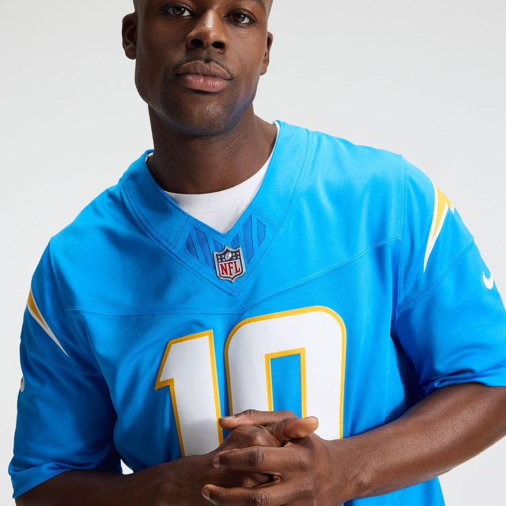 Los Angeles Chargers Justin Herbert Nike Alternate Super Chargers Vapor F.U.S.E. Stitched Limited Jersey - Navy