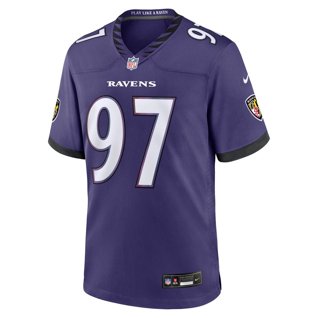 Baltimore Ravens Ethan Burke Nike Team Game Jersey - Purple