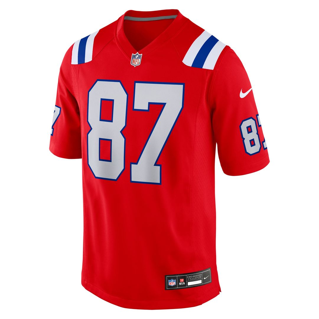 New England Patriots Rob Gronkowski Nike Alternate Retired Player Game Jersey - Red
